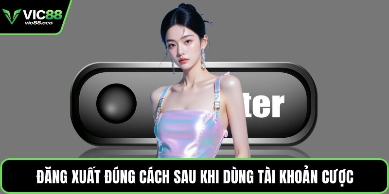 Đăng xuất đúng cách sau khi dùng tài khoản cược