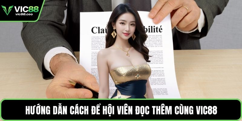 Hướng dẫn cách để hội viên đọc thêm cùng Vic88
