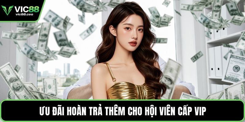 Ưu đãi hoàn trả thêm cho hội viên cấp VIP