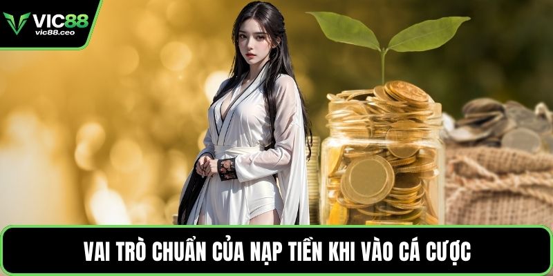 Vai trò chuẩn của nạp tiền khi vào cá cược